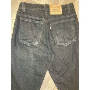 Vintage Levis 951 Jeans Womens 28x31 Black Relaxed Tapered White Tab USA 90s